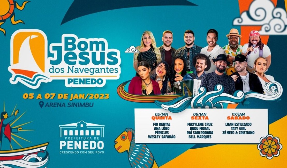 Confira aqui a programação artística do Bom Jesus 2023 de Penedo