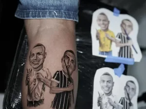 Felipe Prior faz tatuagem em homenagem a Ronaldo Fenômeno: 'Ídolo'