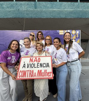 Rede de Atenção às Violências participa da Campanha Lugar de Mulher é no Rei Pelé