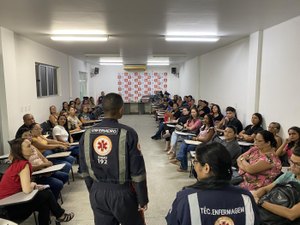 Samu realiza curso de primeiros socorros com mais de 60 profissionais de instituições de ensino