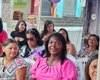 Mulheres participam da ação social Rosa Lilás no município de Campestre