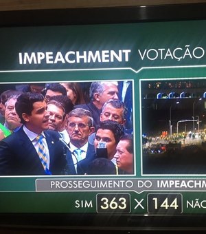 A maioria dos deputados alagoanos votou a favor do impeachment