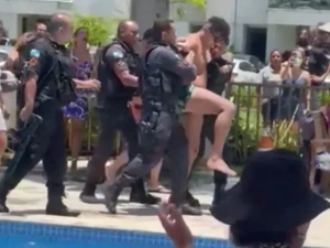 [Vídeo] Vereador de cidade paulista é detido por racismo dentro de piscina no Rio de Janeiro