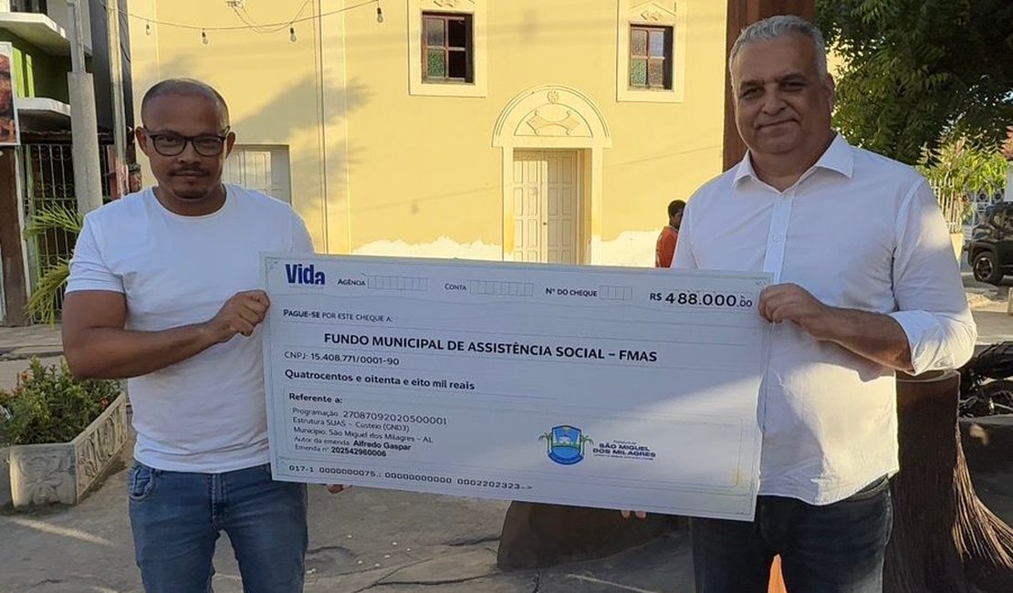 Alfredo Gaspar garante R$ 816,4 mil em investimentos para a região Norte de Alagoas