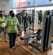 Secretaria do Esporte e Conselho de Educaçao Física promovem fiscalização em academias de Maceió