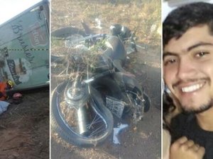 Caminhão tomba e esmaga motociclista em Santana do Ipanema