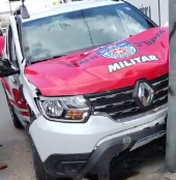 [Vídeo] Viatura do 3º BPM  se envolve em acidente no municipio de Arapiraca