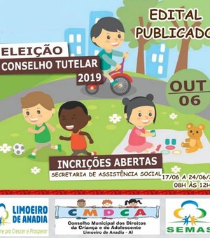 Sai edital para eleições do Conselho Tutelar de Limoeiro de Anadia