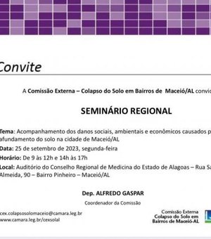 Maceió recebe seminário sobre bairros afetados pela exploração da Braskem