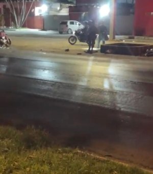 Motociclista sofre acidente na Avenida Durval de Góes Monteiro em Maceió