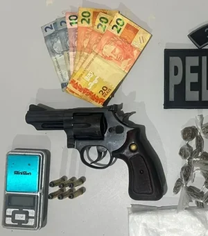 Homem com extenso histórico criminal é preso com maconha e revólver em Arapiraca