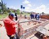 Quilombo da Tabacaria celebra início das obras de casa com visita da prefeita de Palmeira dos Índios