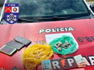 Irmãos são presos por tráfico de drogas no ‘Risca Faca’ no município de Maragogi
