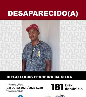 Jovem de Porto Calvo desaparece após confusão em Porto de Pedras