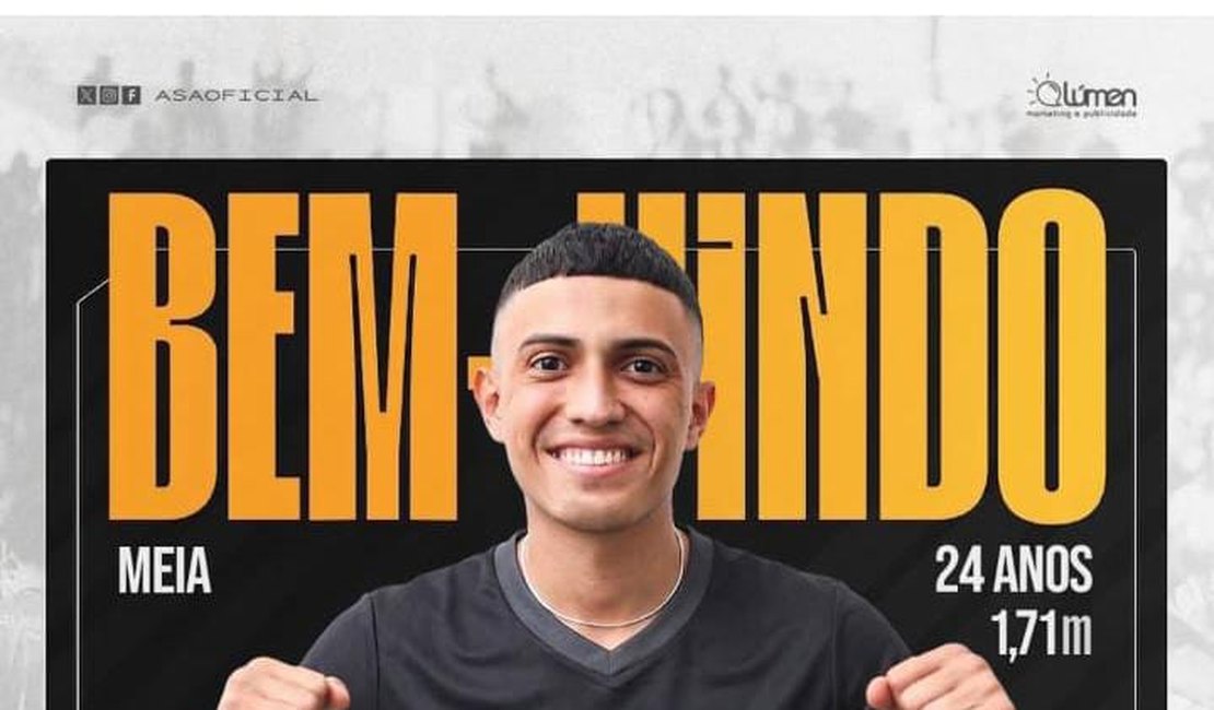 ASA anuncia chegada do meio-campista Gabriel Motta