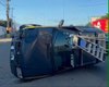 Colisão entre dois carros termina em capotamento na AL-110, em Arapiraca