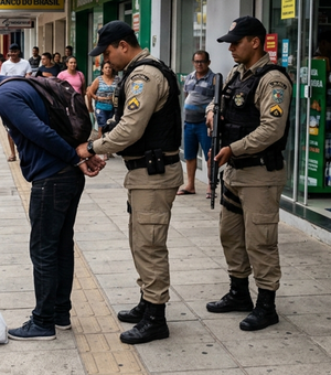 Homem é preso em flagrante após furtar produtos em farmácia no Centro de Palmeira dos Índios