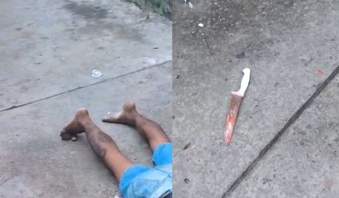 Corpo de homem atacado brutalmente a facadas é encontrado no Jacintinho, em Maceió