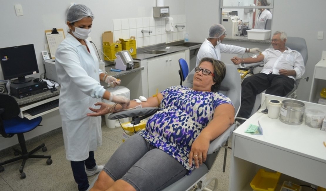 Hemoal coleta sangue neste sábado, em Maceió