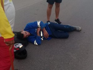 Motociclista colide em jegue na AL 220, em Arapiraca