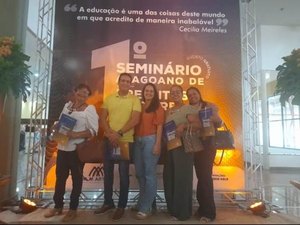 Equipe pedagógica de Porto de Pedras participa do 1º Seminário Alagoano da Educação