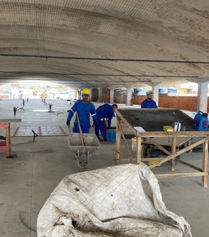 Mercado da Produção tem obras concentradas na segunda etapa de revitalização