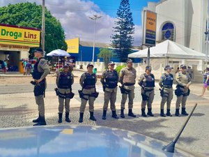 3º Batalhão reforça policiamento, em Arapiraca, neste final de ano