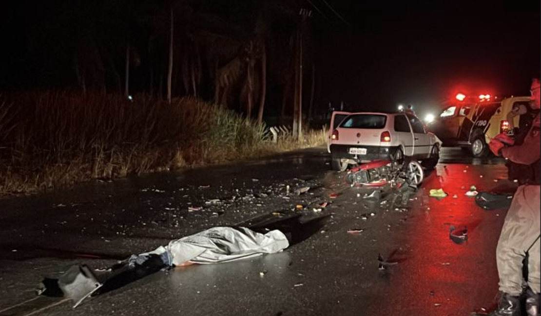 Motociclista morre em grave acidente registrado na AL-105, em São Luiz do Quitunde