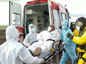 Samu Alagoas resgata tripulante de navio belga com suspeita de Covid-19