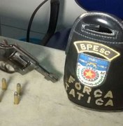 Força Tática apreende arma e prende suspeito em Arapiraca