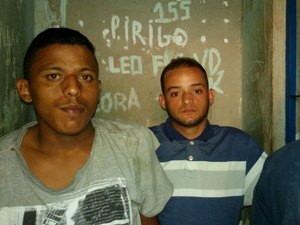 Trio é preso em flagrante após assaltar mercadinho em Arapiraca