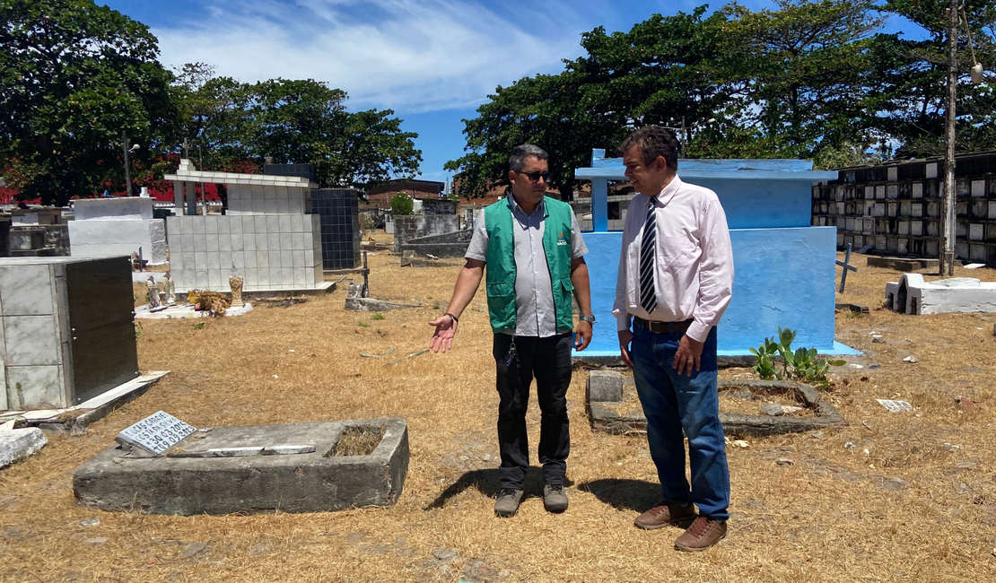 Defensoria Pública cobra medidas após inspeção em três cemitérios de Maceió
