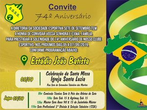 Sete de Setembro celebra aniversário pensando na Segunda Divisão do Alagoano