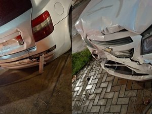 Homem persegue ex-companheira e bate contra carro dela na parte alta de Maceió