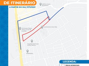 Via na Gruta de Lourdes será interditada para serviços de saneamento