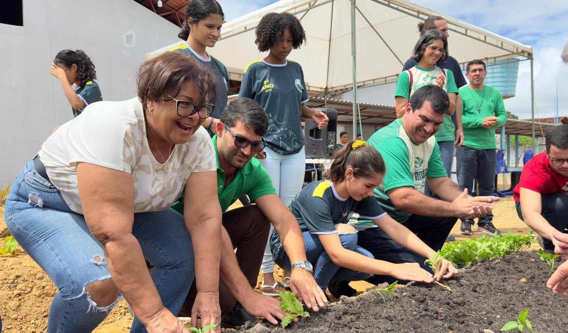 Novas hortas urbanas são inauguradas em Alagoas