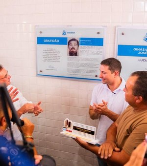 Prefeito Luciano Barbosa inaugura ginásio de esportes na Vila São Francisco