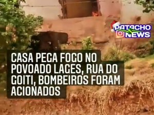 Imóvel residencial incendeia em Porto de Pedras