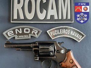 Sergipano é preso com revólver e afirma que arma seria entregue a um motorista de aplicativo