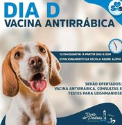 Prefeitura de Porto de Pedras promove dia D de vacina antirrábica