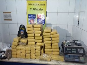 Polícia apreende mais de 50 quilos de maconha no Antares