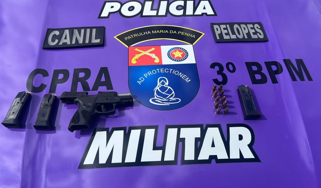 Homem é preso após invadir batalhão da PM para ameaçar ex-companheira em Arapiraca