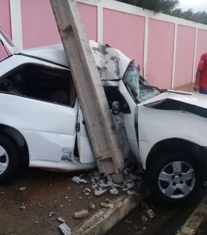 Funcionário de indústria sofre acidente automobilístico na Rodovia AL-110