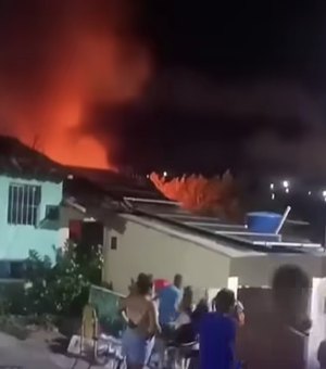 Mulher morre carbonizada após casa pegar fogo no município de Satuba