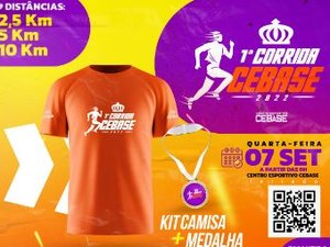 Feriado em Arapiraca terá corrida promovida pelo Cebase