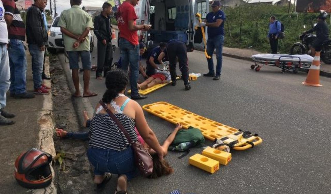 Criança de 9 anos atropelada por caminhão em Arapiraca, morre no HEA