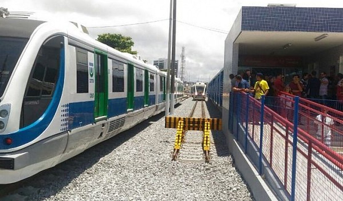 Após chuvas e deslizamentos, viagens de trens são canceladas em Maceió