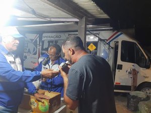 Lei Seca prende motorista por dirigir embriagado na parte alta de Maceió