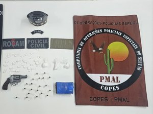 Polícia prende dois homens com armas e drogas em Santana do Ipanema