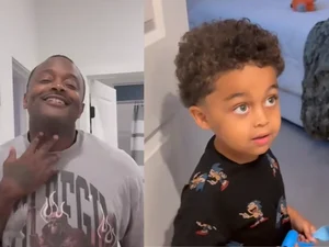 Menino de 4 anos viraliza ao ver o pai sem barba pela primeira vez